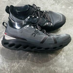 On Running Cloudsurfer Trail Men’s 11.5 Black Gray Eclipse Running Shoes